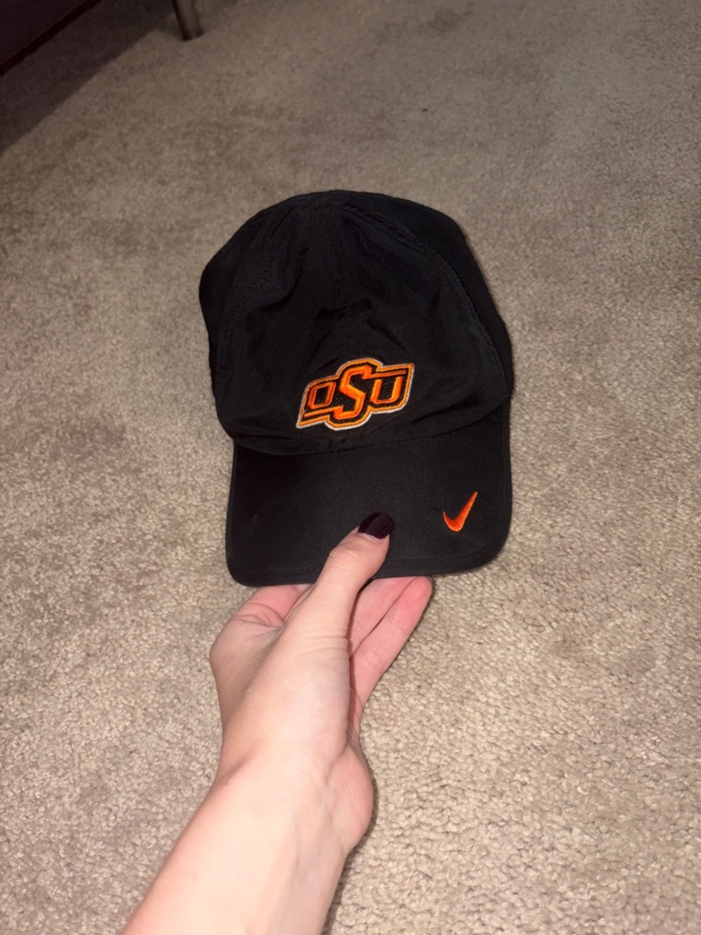 Nike Oklahoma State Black Baseball Hat
